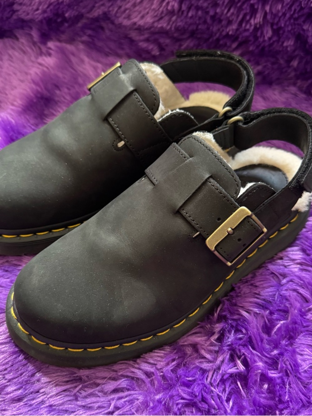 Dr. Martens Jorge Il Faux Fur Lined Mule